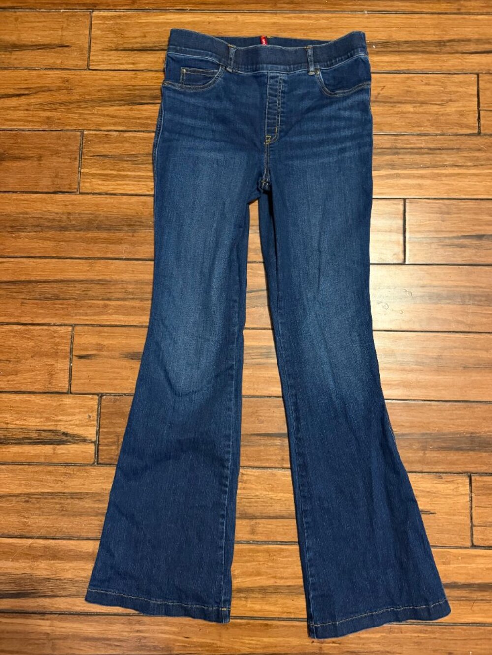 SPANX Women's Dark Blue Boot Cut Jeans